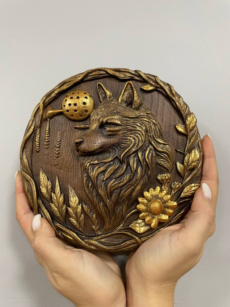 Wolf head handmade gift - Kozak Work Shop