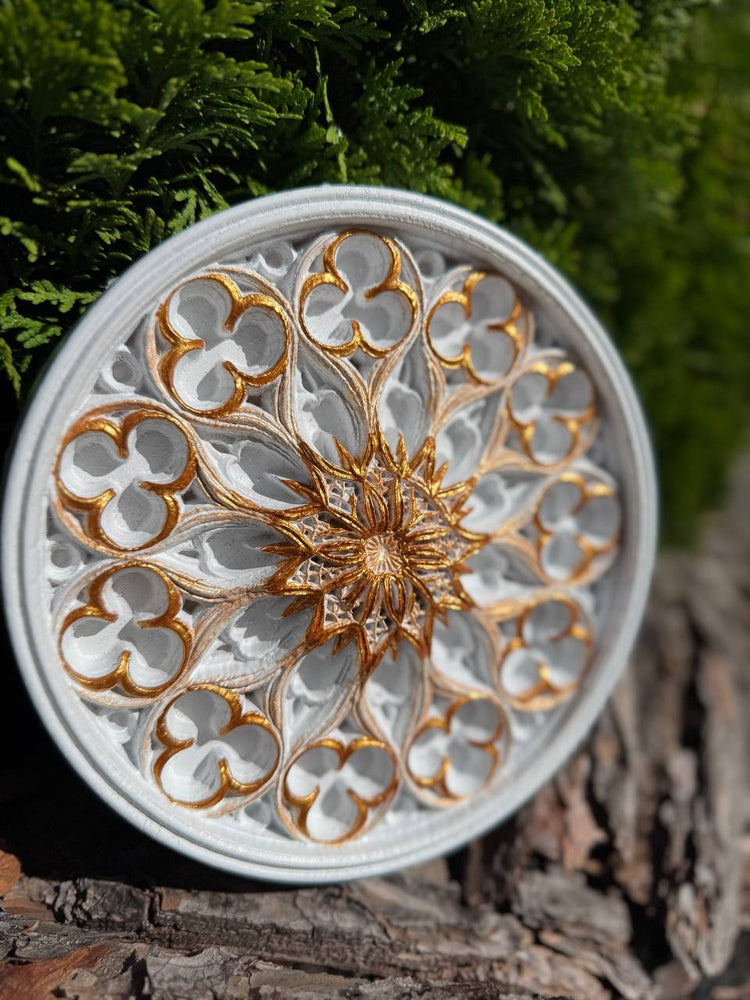 Floral Wood Carving Wall Art - Kozak Work Shop
