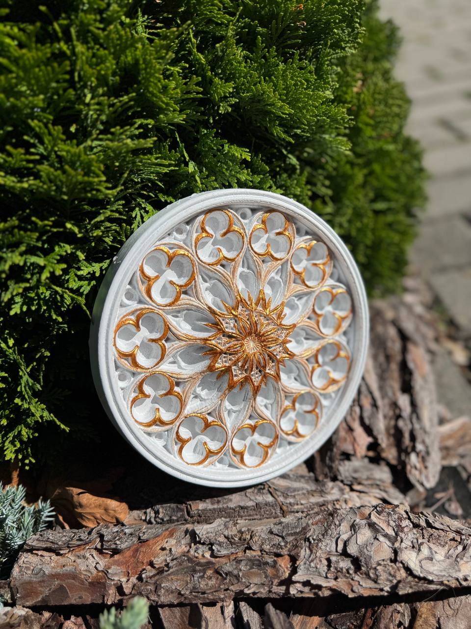 Floral Wood Carving Wall Art - Kozak Work Shop