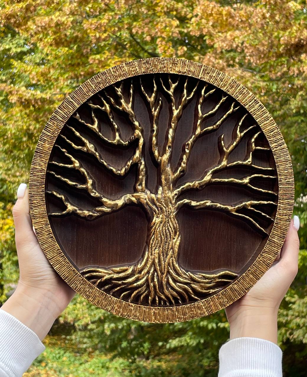 Tree of life Wooden Bas Relief - Kozak Work Shop