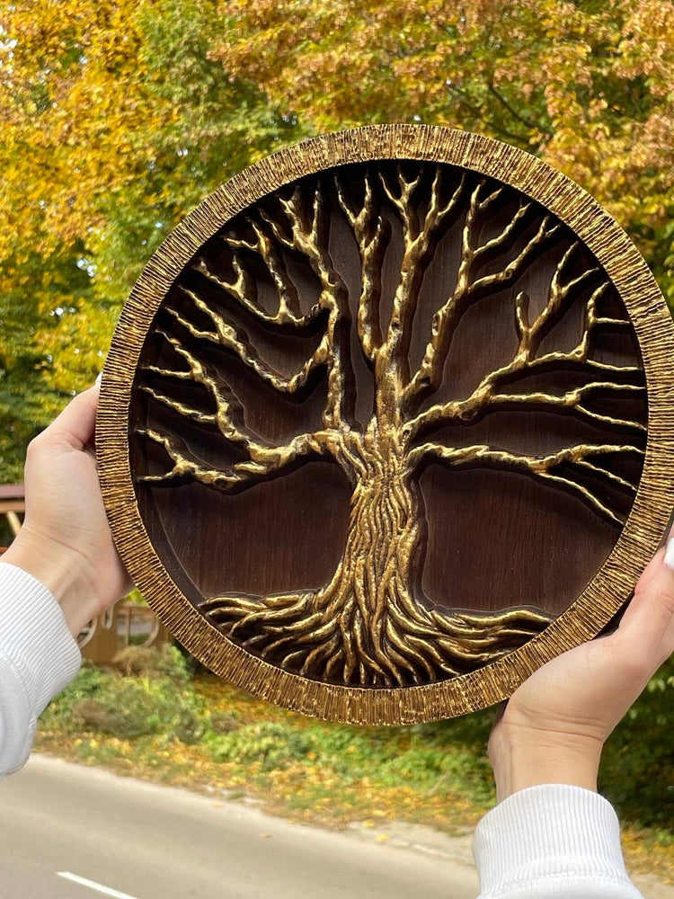 Tree of life Wooden Bas Relief - Kozak Work Shop