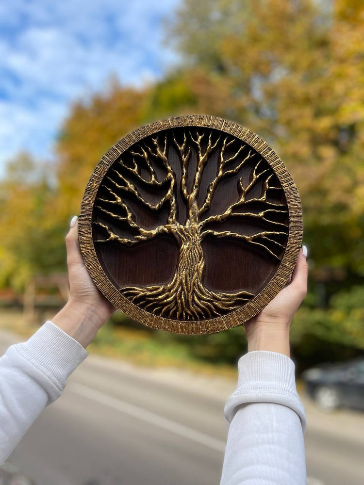 Tree of life Wooden Bas Relief - Kozak Work Shop