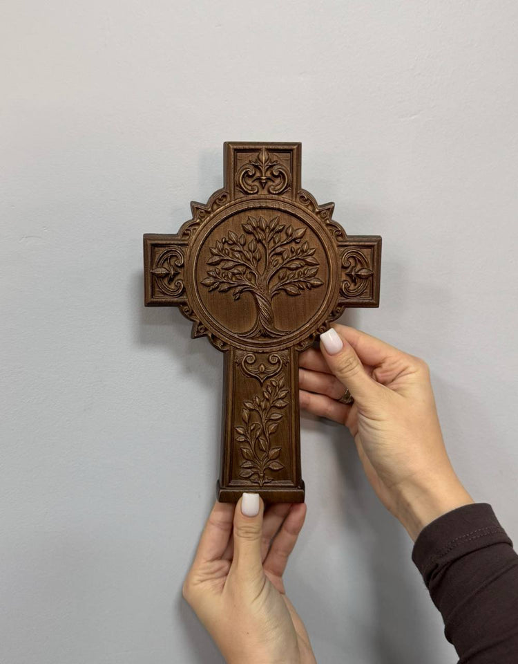 Tree of Life Personalized Cross - Kozak Work Shop