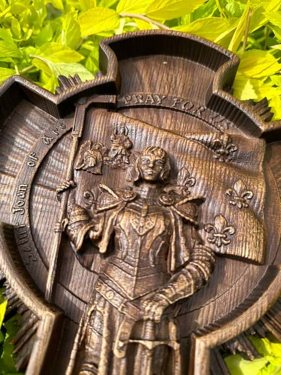 Joan of Arc Cross with Rays - Kozak Work Shop