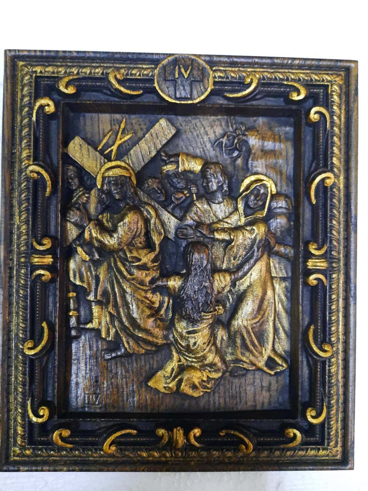A Set of fourteen Stations of the Cross - Kozak Work Shop