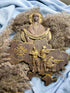 Ukrainian map with Blessed Virgin Mary over  Ukrainian solgiers - Kozak Work Shop