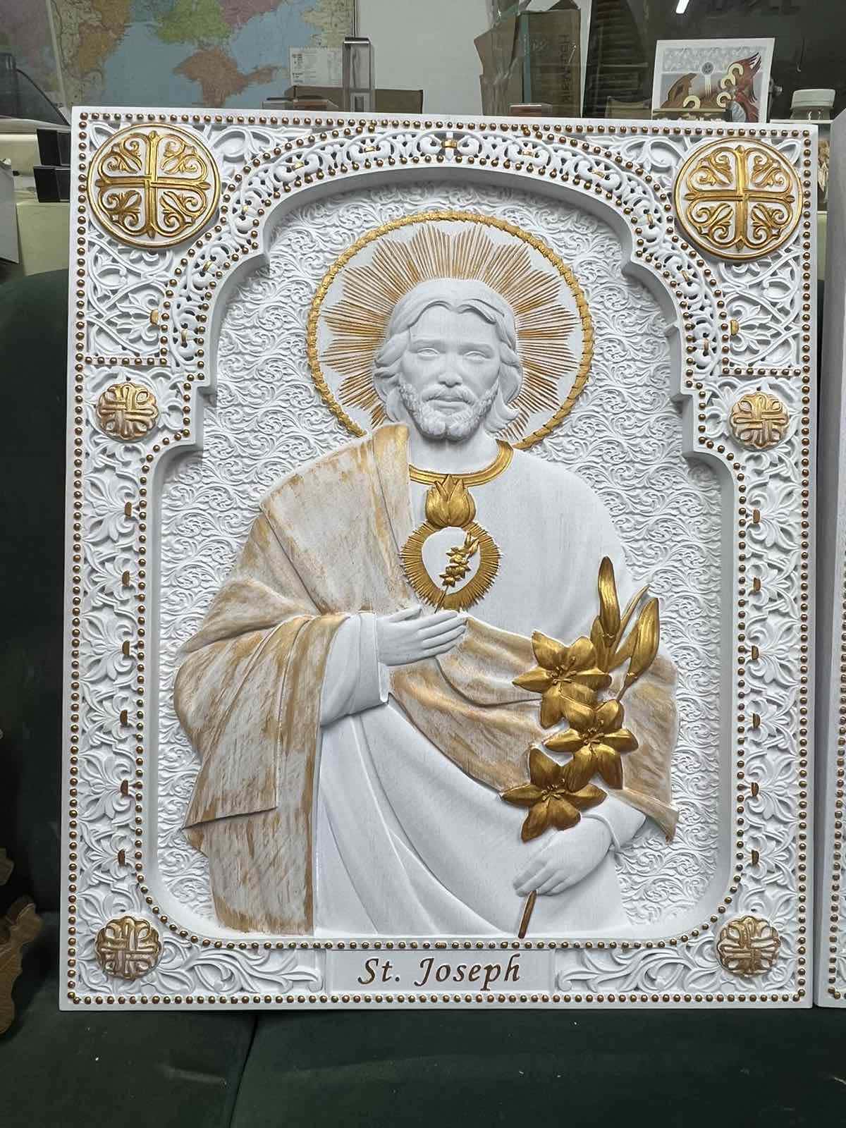 Saint Joseph with Holy Heart - Kozak Work Shop