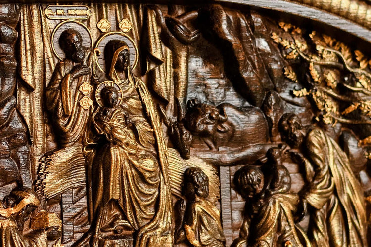 Nativity Birth of Christ Wooden Sculpture - Kozak Work Shop