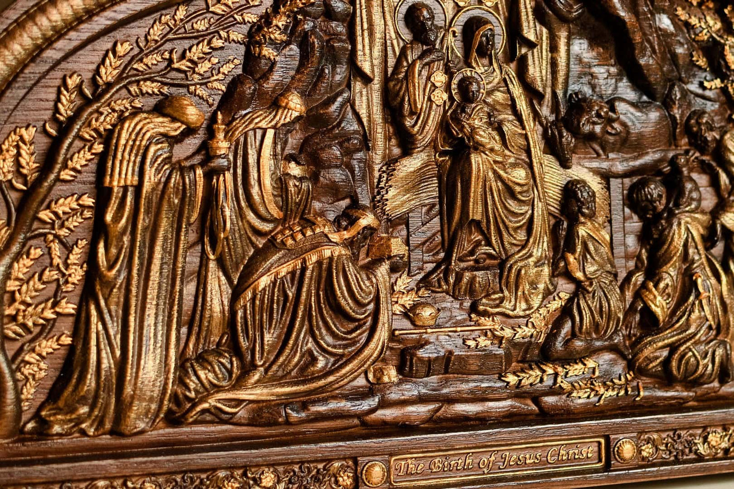 Nativity Birth of Christ Wooden Sculpture - Kozak Work Shop