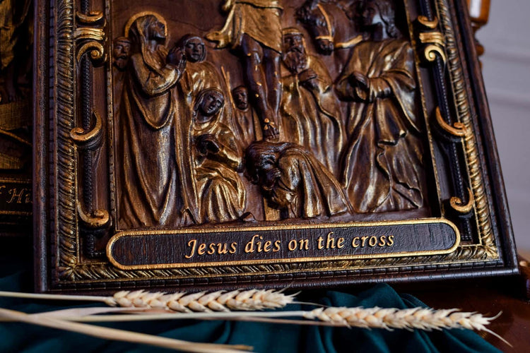 Set of 14 Stations of the Cross - Kozak Work Shop