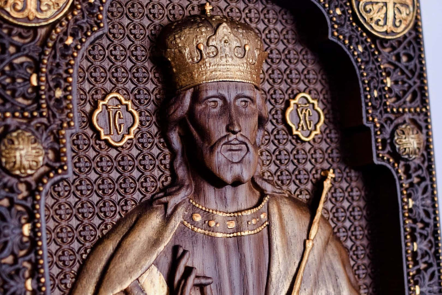 Christ the Saviour Wooden Sculpture - Kozak Work Shop