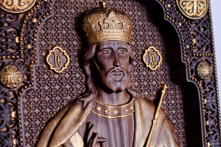 Christ the Saviour Wooden Sculpture - Kozak Work Shop