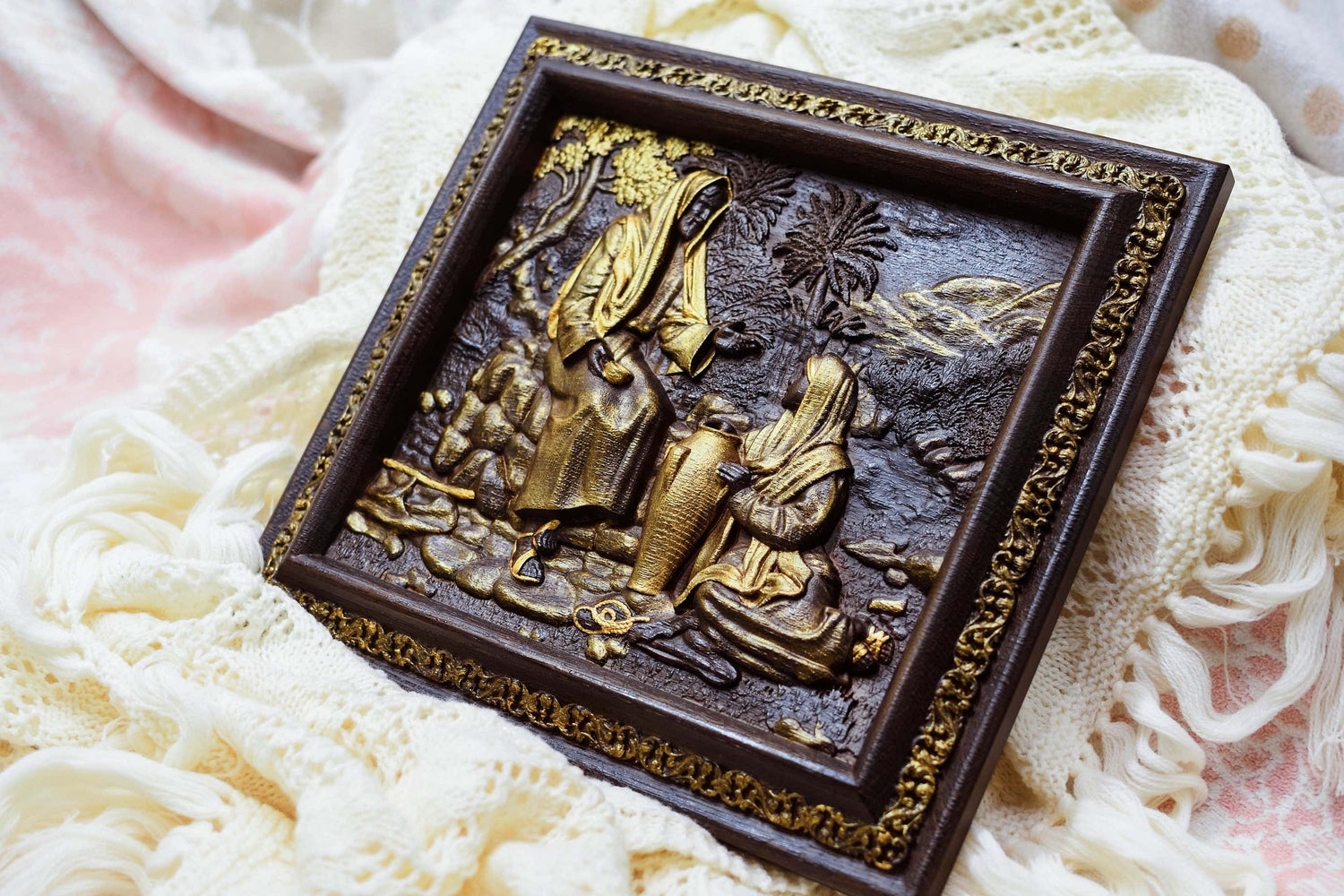 Jesus Testifies to the Samaritan Woman Living Water - Kozak Work Shop