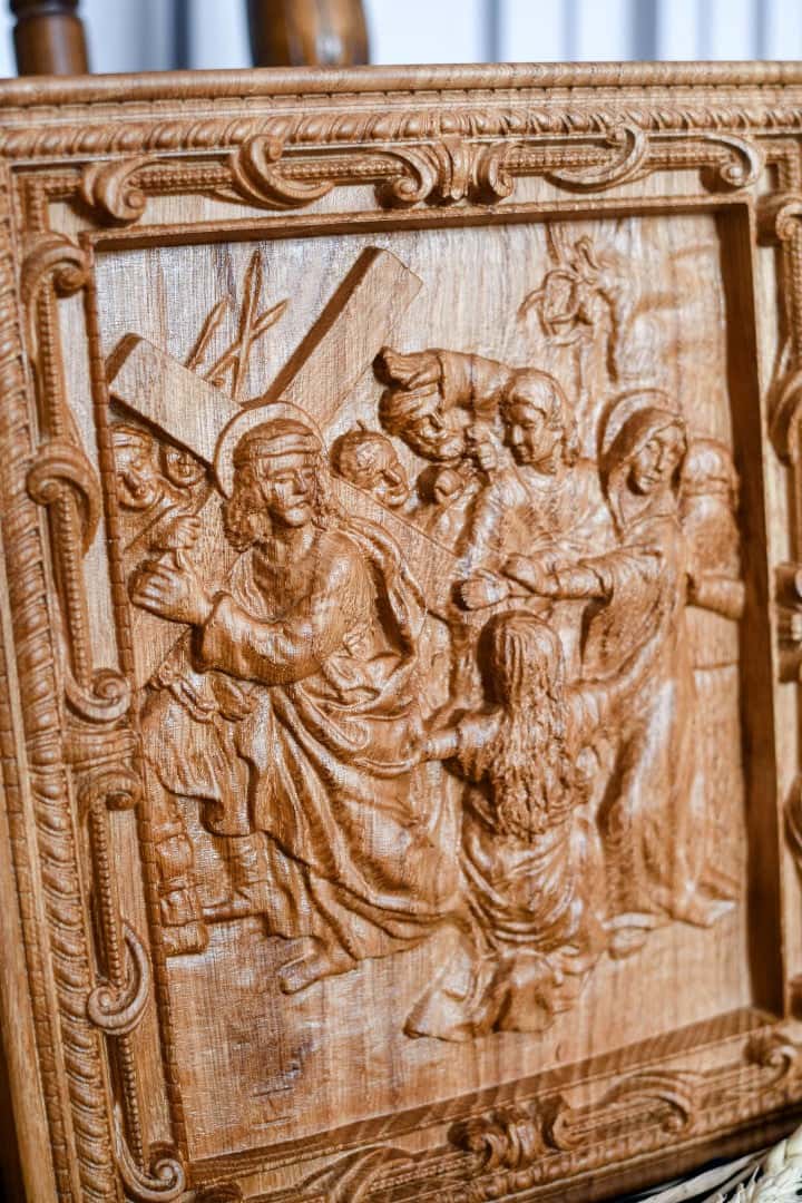 A Set of fourteen Stations of the Cross - Kozak Work Shop