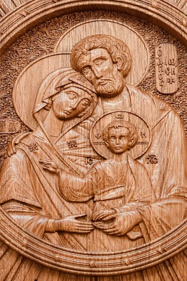 Holy Family with rays - Kozak Work Shop