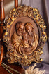 Holy Familly Wooden Carved Icon with Classical Frame - Kozak Work Shop
