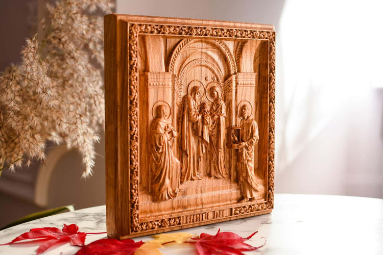 Candlemas Presentation of the Lord Wooden Picture - Kozak Work Shop
