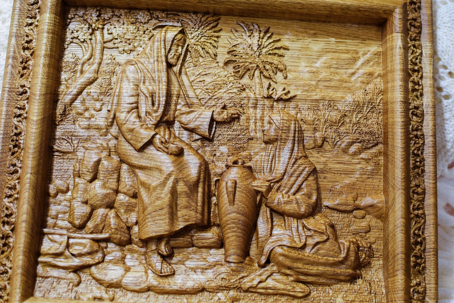 Jesus Testifies to the Samaritan Woman Living Water - Kozak Work Shop