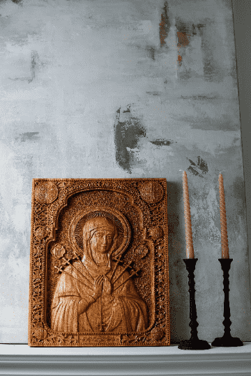 Virgin Mary of Seven Sorrows artwork - Kozak Work Shop