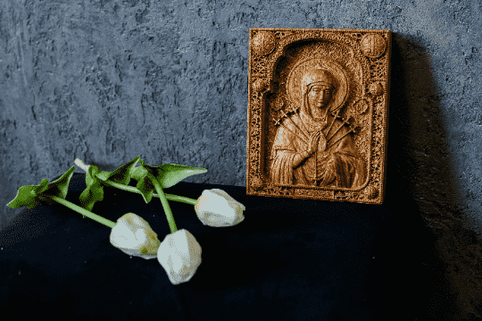 Virgin Mary of Seven Sorrows artwork - Kozak Work Shop