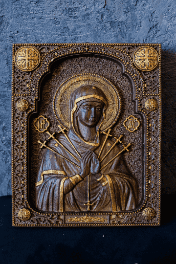 Virgin Mary of Seven Sorrows artwork - Kozak Work Shop