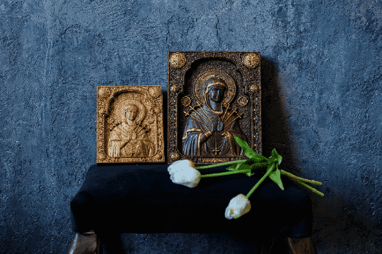 Virgin Mary of Seven Sorrows artwork - Kozak Work Shop