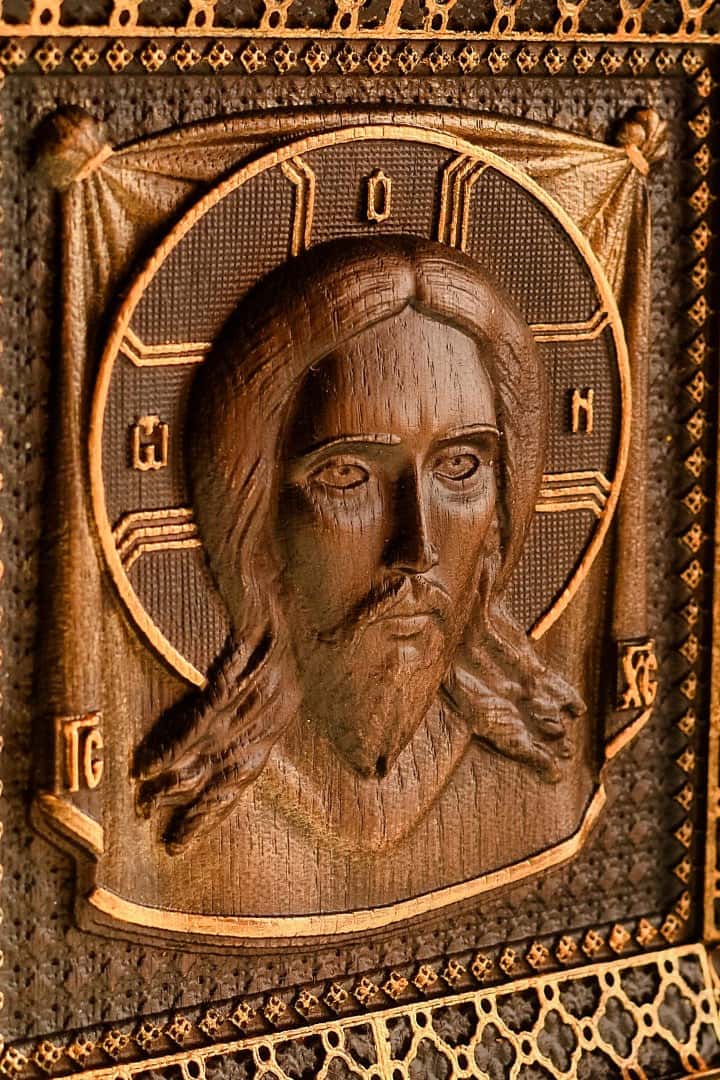 Veil of Veronica Wooden Byzantine Icon - Kozak Work Shop