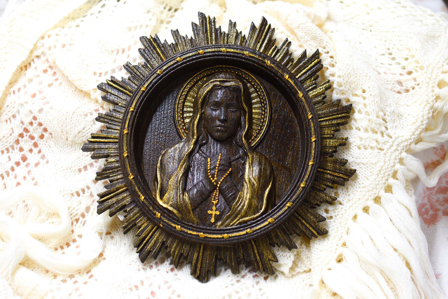 Virgin Mary with shinning - Kozak Work Shop