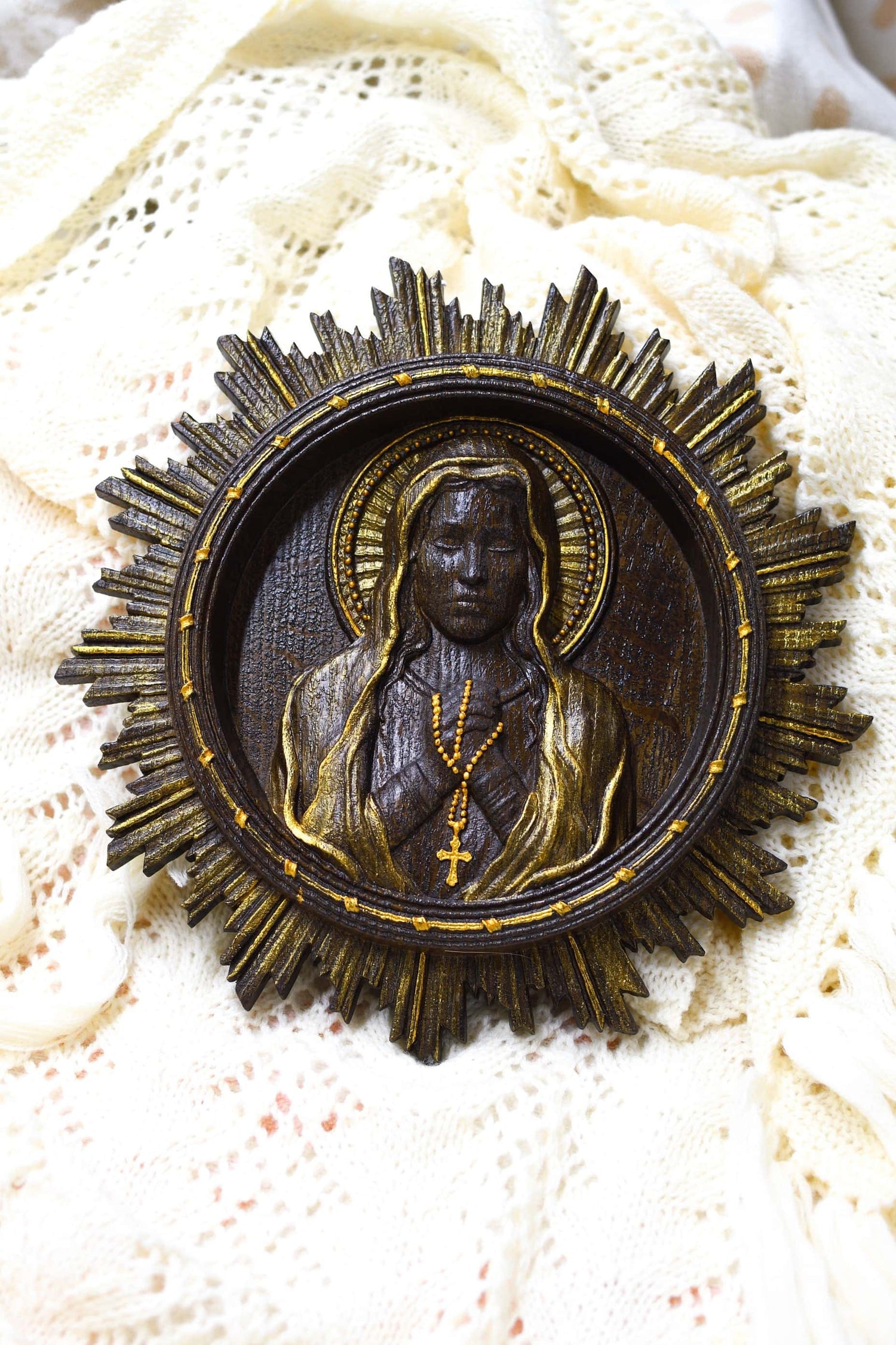 Virgin Mary with shinning - Kozak Work Shop