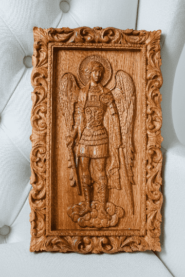 St Michael Statue for Home - Kozak Work Shop