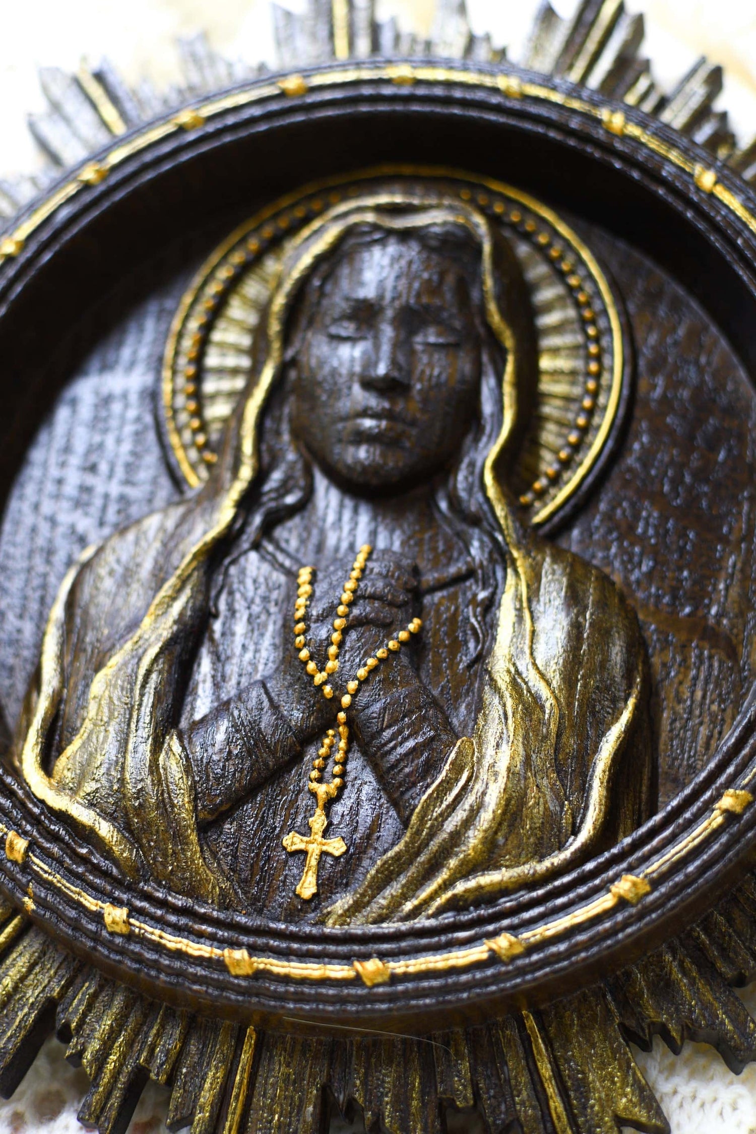 Virgin Mary with shinning - Kozak Work Shop
