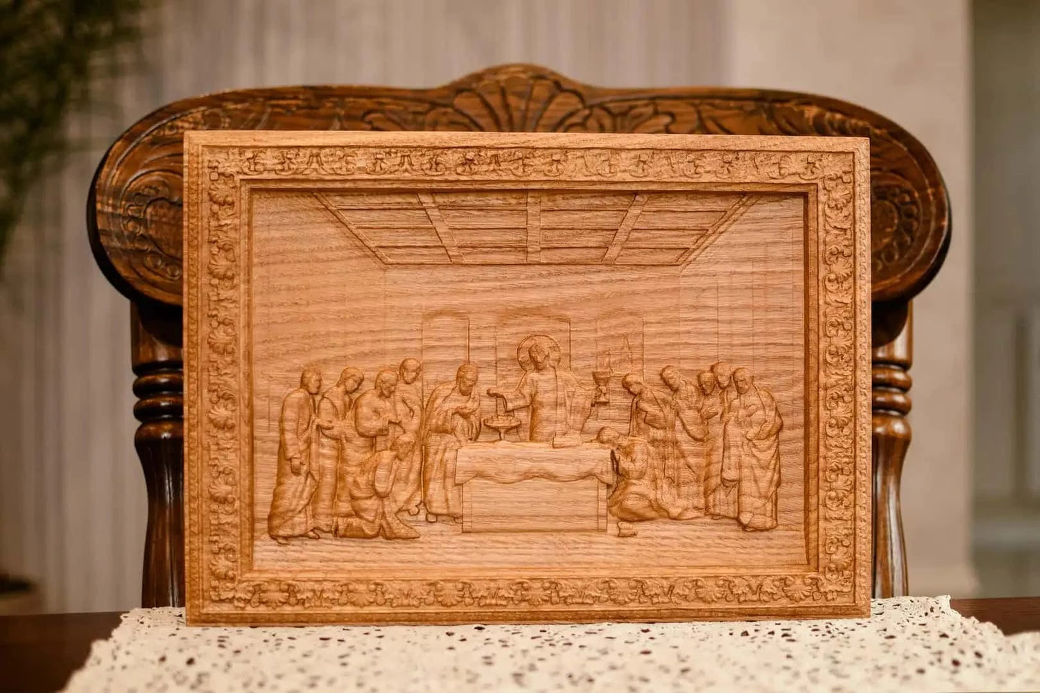 The Last Supper Wooden Image - Kozak Work Shop