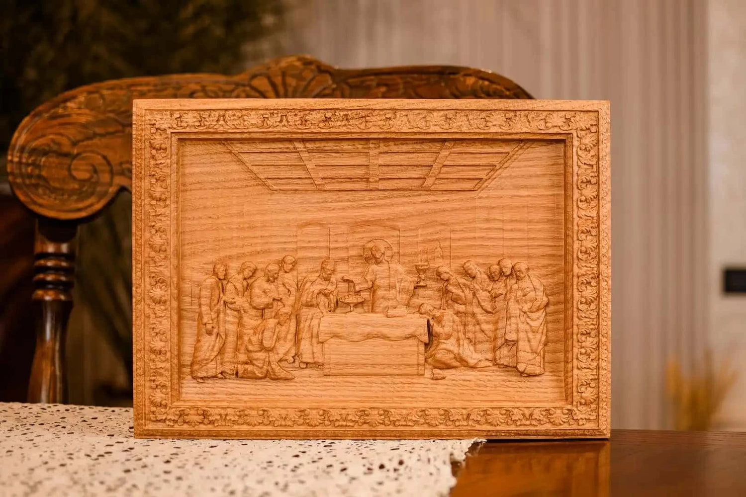 The Last Supper Wooden Image - Kozak Work Shop