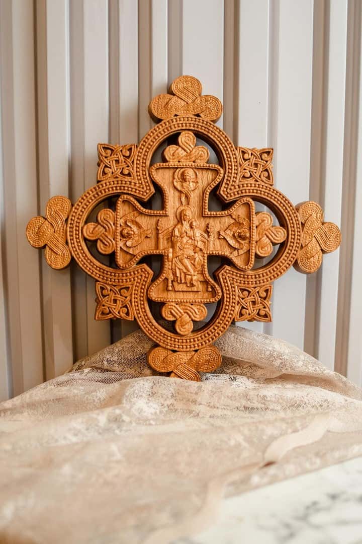 Our Lady with Three Cherub - Kozak Work Shop