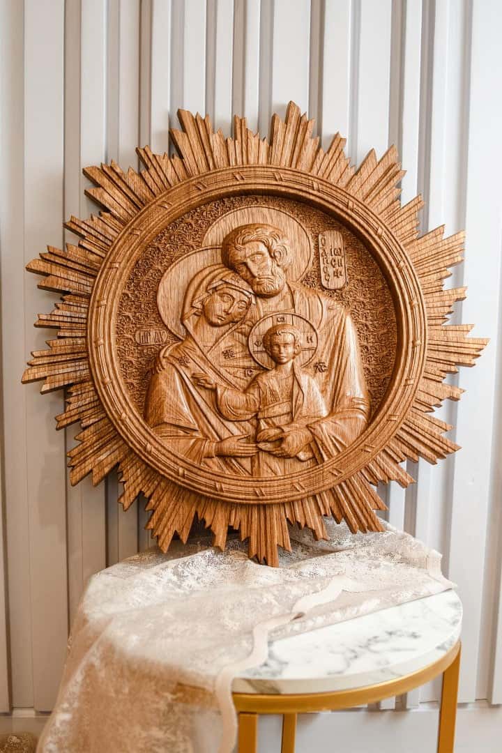 Holy Family with rays - Kozak Work Shop