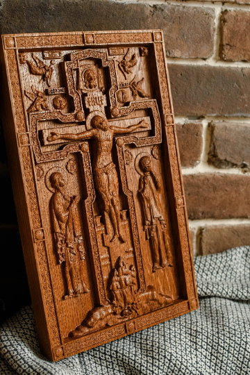Christ Crucifix Wooden Carved Image