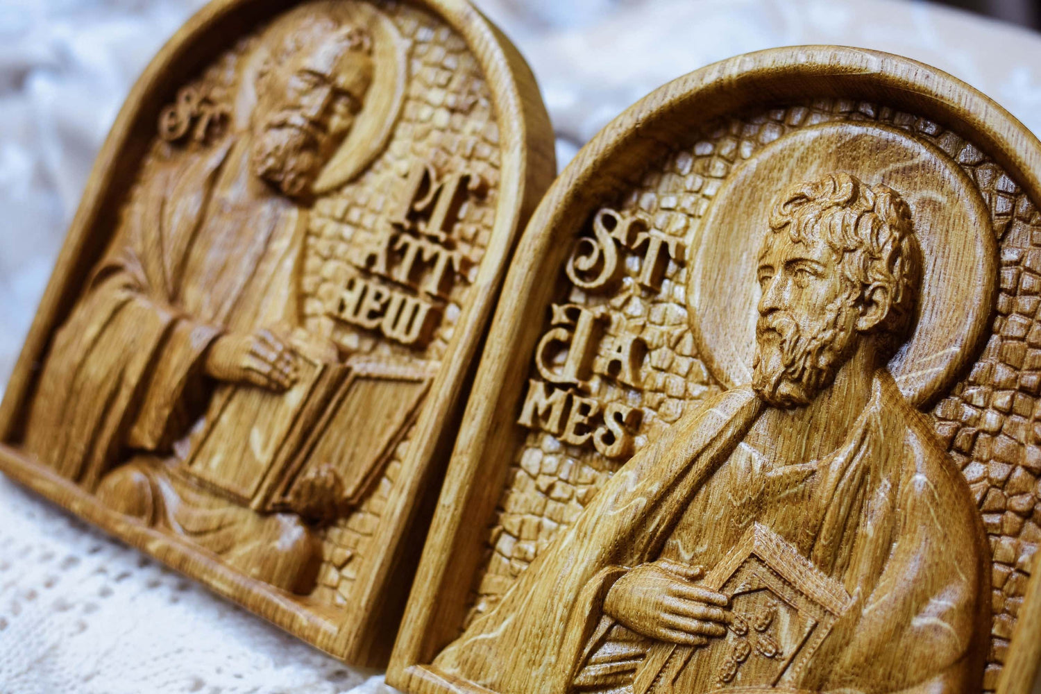 Handcarved Set of 12 Apostles – Catholic Wood Art & Christian Gift - Kozak Work Shop