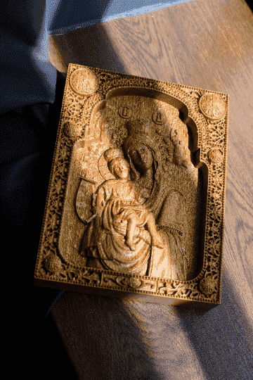 Modern Virgin Mary Art - Kozak Work Shop