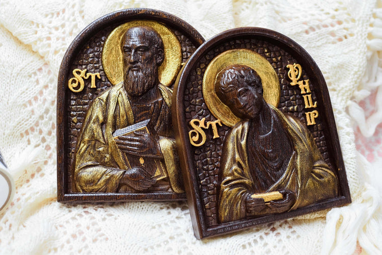 Handcarved Set of 12 Apostles – Catholic Wood Art & Christian Gift - Kozak Work Shop