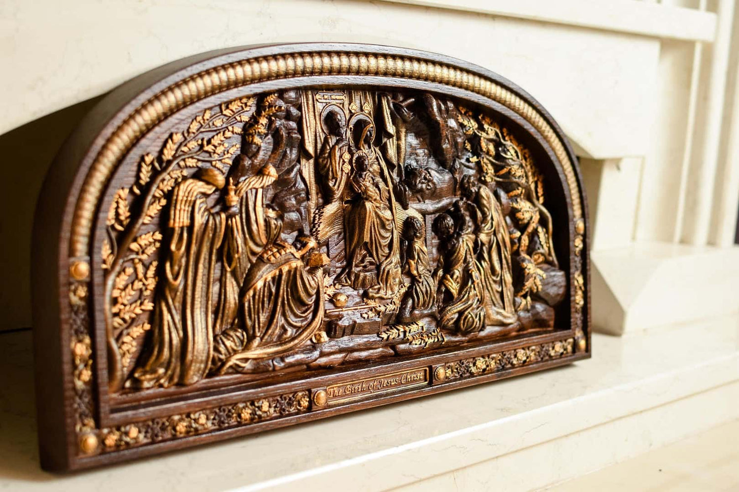 Nativity Birth of Christ Wooden Sculpture - Kozak Work Shop