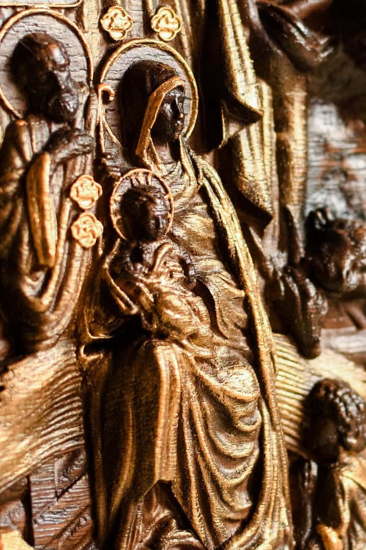 Nativity Birth of Christ Wooden Sculpture - Kozak Work Shop