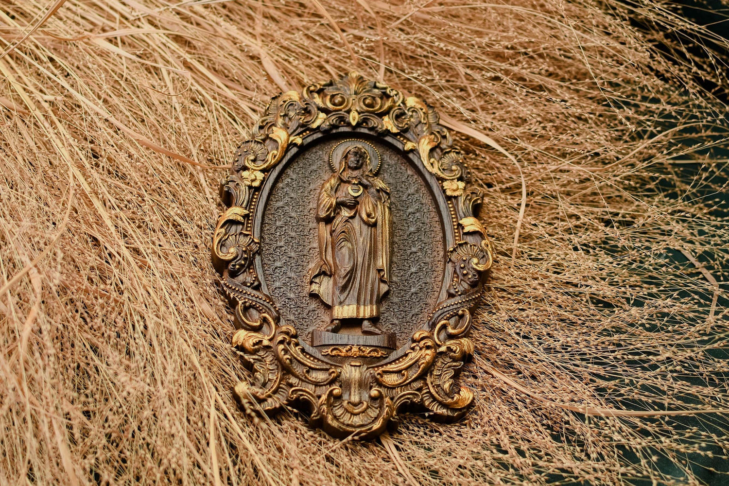 Immaculate Heart of Mary Wooden Icon High - Kozak Work Shop