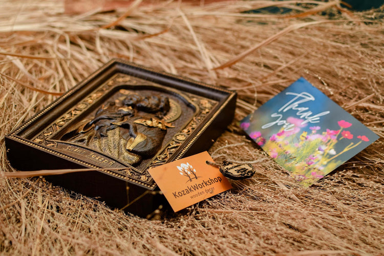 Saint Joseph with Baby Jesus Modern - Kozak Work Shop