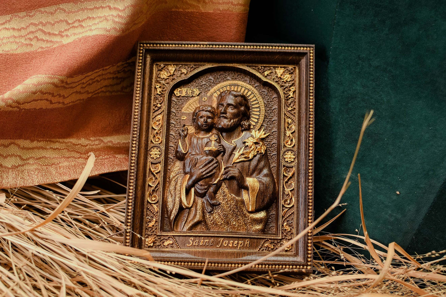 Saint Joseph with Baby Jesus Modern - Kozak Work Shop