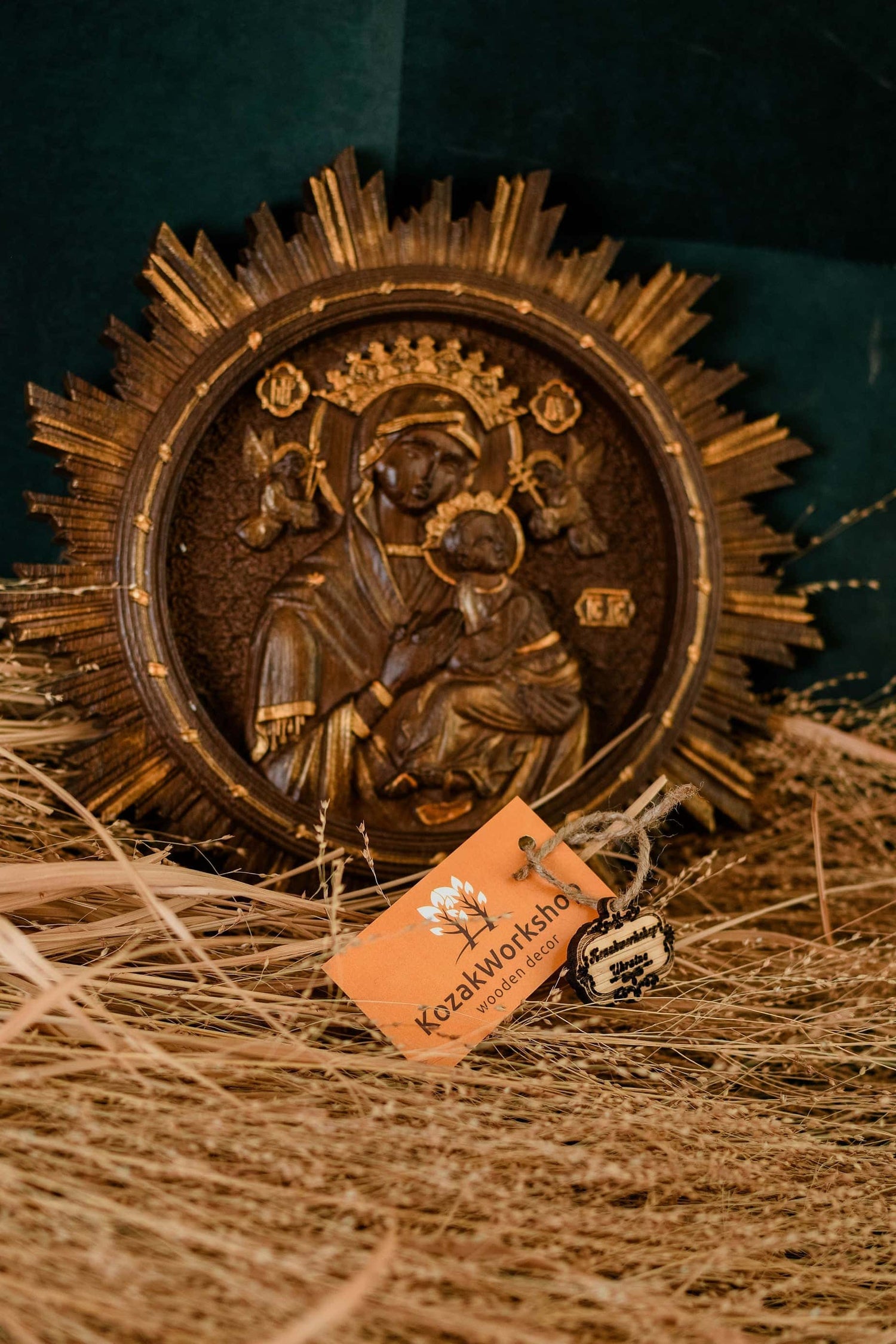 Virgin Mary of Perpetual Help with shinning - Kozak Work Shop