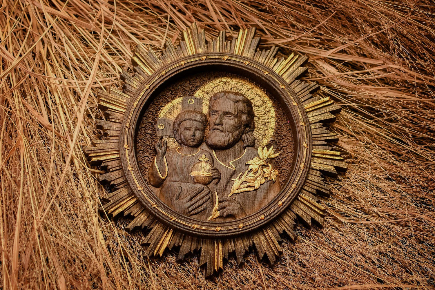 Saint Joseph with shinning - Kozak Work Shop