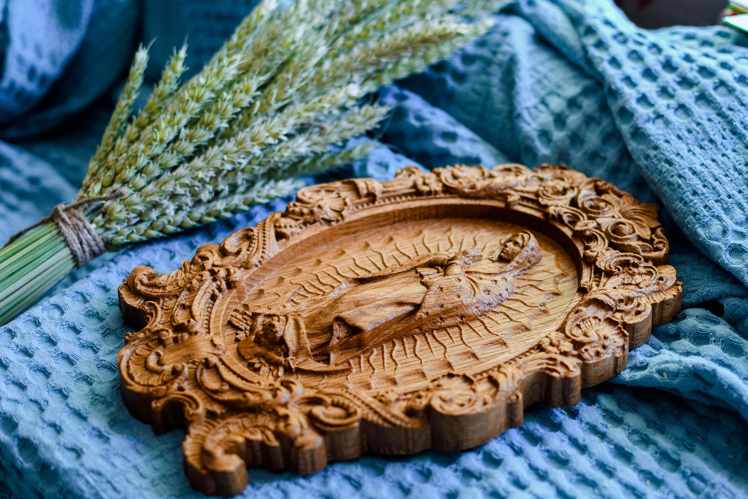 Our Lady of Guadalupe Wood Carving - Kozak Work Shop
