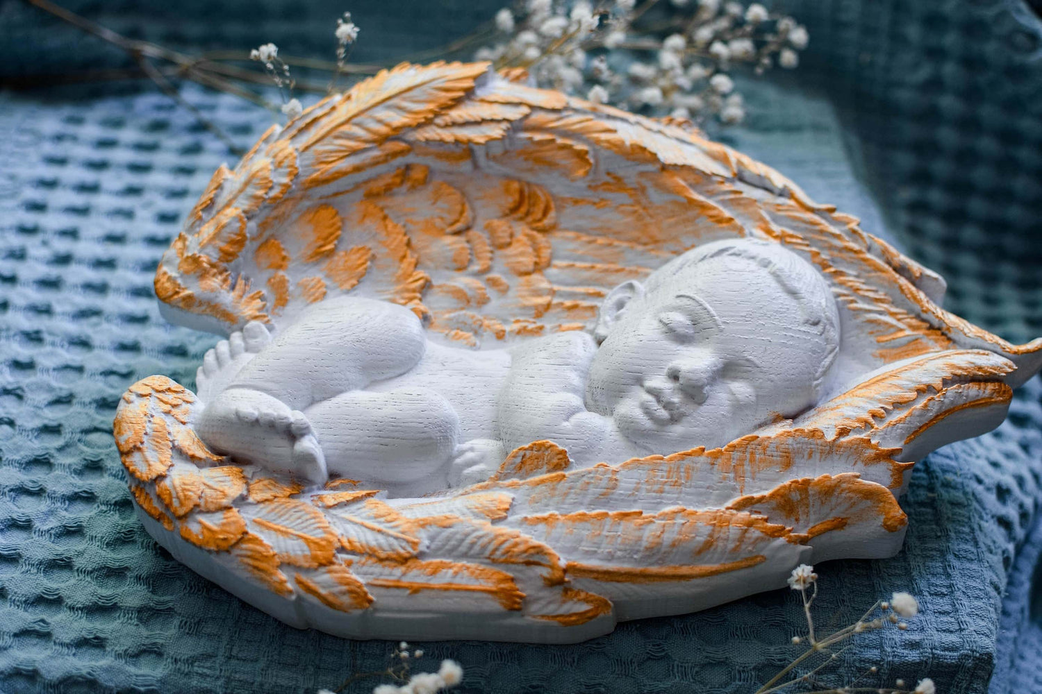 Sleeping Angel Baptism christian gift - Kozak Work Shop