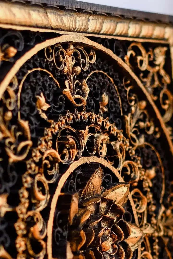 Mandala Squared Wooden Wall Sculpture - Kozak Work Shop