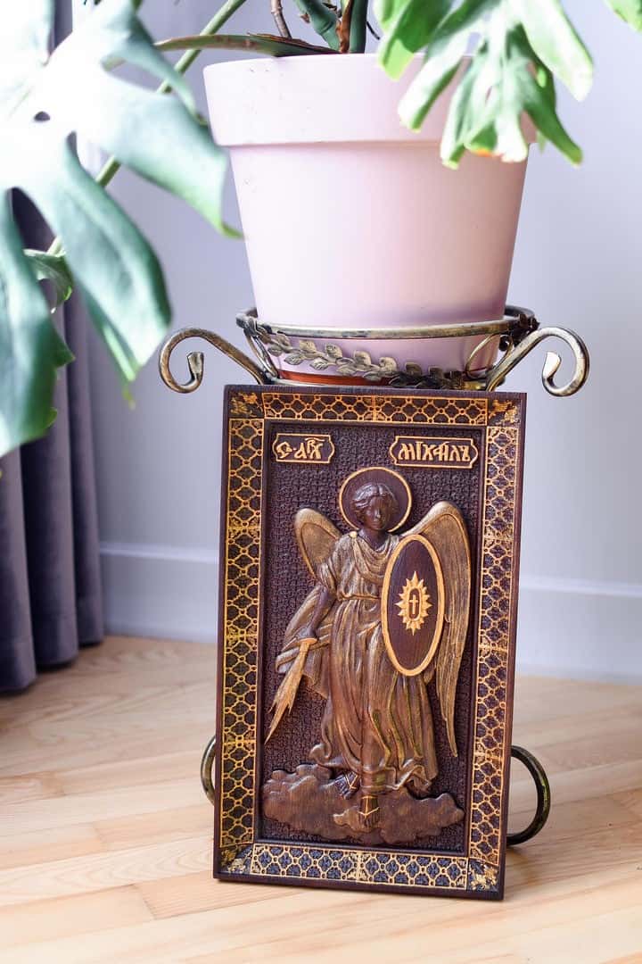 Archangel Michael with a Shield - Kozak Work Shop